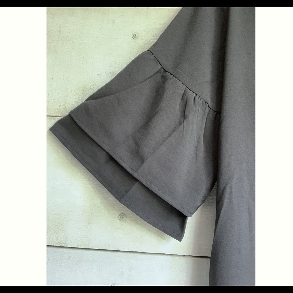 Black button-down tunic dress - Picture 3 of 6